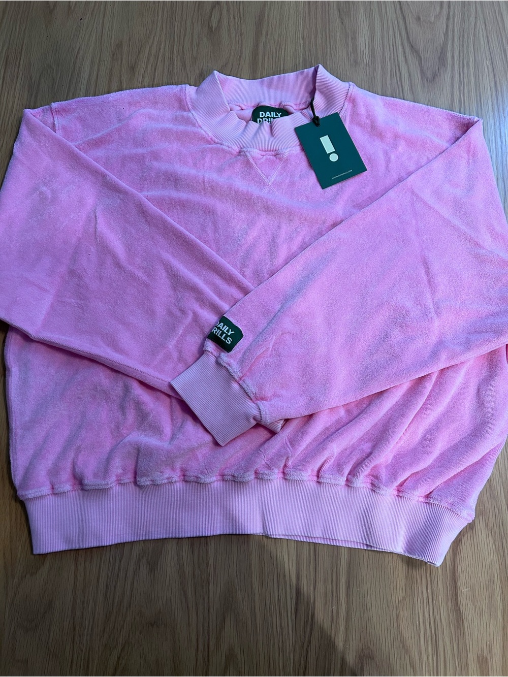 Daily Drills Terry Vintage Crew - Sunbleached Taffy Size M/L NWT